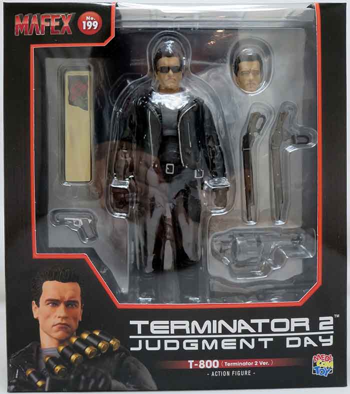 Terminator 6 Inch Action Figure Mafex - T-800 T2 Version #199