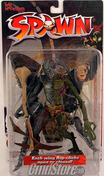 スポーン　Spawn Animated Series Figure RE-ANIMATED SPAWN WITH RED BLOOD ON SCYTHE 6