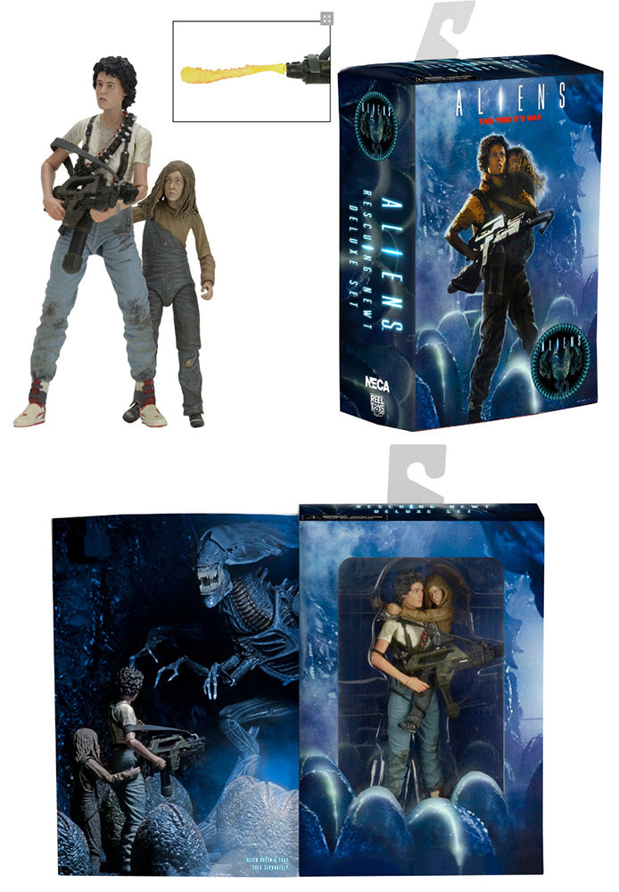 SF・ファンタジー・ホラー NECA Aliens Rescuing Newt Deluxe Set Aliens 7 Inch Action Figure 2-Pack Series - Rescuing Newt Deluxe