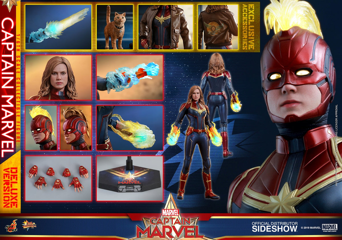 HOT TOYS キャプテン・マーベル 1/6 Deluxe ver. 開封品 avengers-endgame-mms-12-inch-