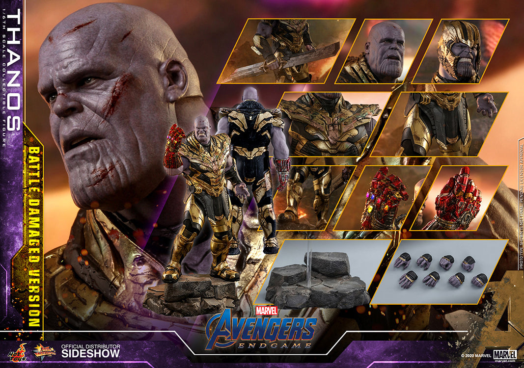 Hot Toys Thanos Battle Damaged 1/6 サノス Avengers Endgame 16 Inch Action Figure 1/6 Scale Series - Thanos