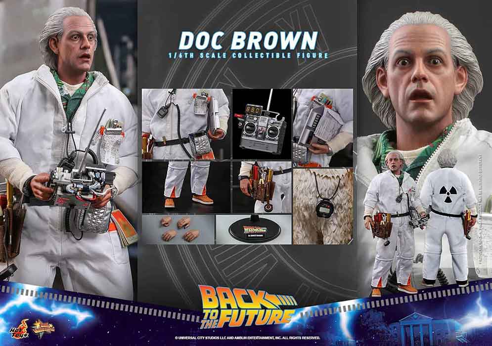 Back To The Future 12 Inch Action Figure 1/6 Scale - Doc Brown Hot