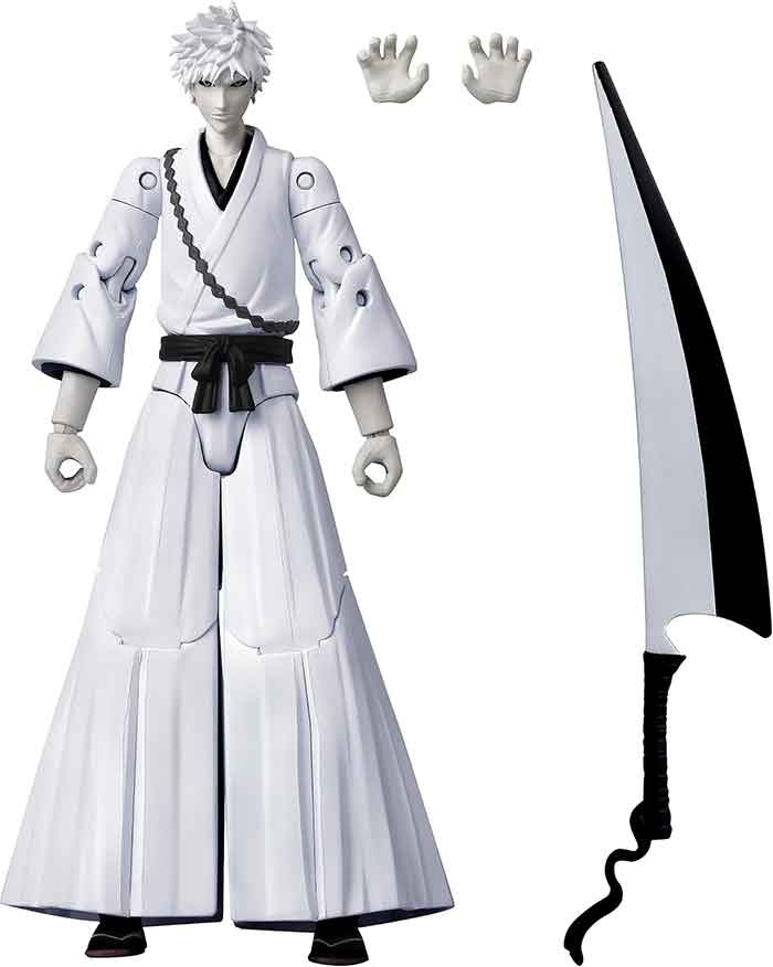 WHITE ICHIGO5点セット Bleach 6 Inch Action Figure Anime Heroes - White Ichigo| Cmdstore.ca