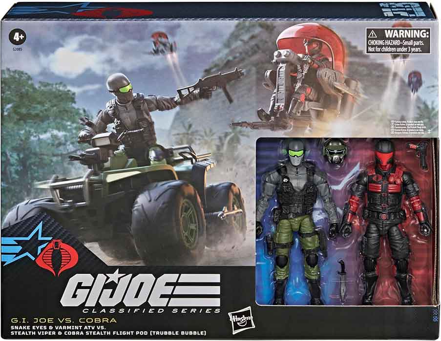 G.I. Joe Classified 6 Inch Vehicle Figure 2-Pack - Snake Eyes