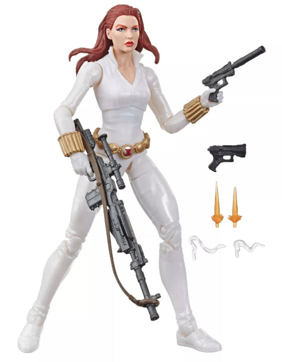 マーベルレジェンド ブラックウィドウ ホワイトスーツ Marvel Legends 6 Inch Action Figure Exclusive - White Suit Black