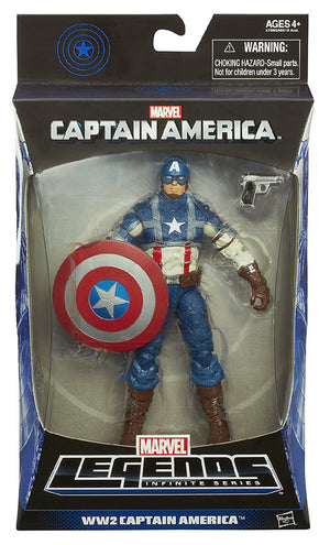Marvel Legends Captain America 6 Inch Action Figure BAF Mandroid - WWII Captain America