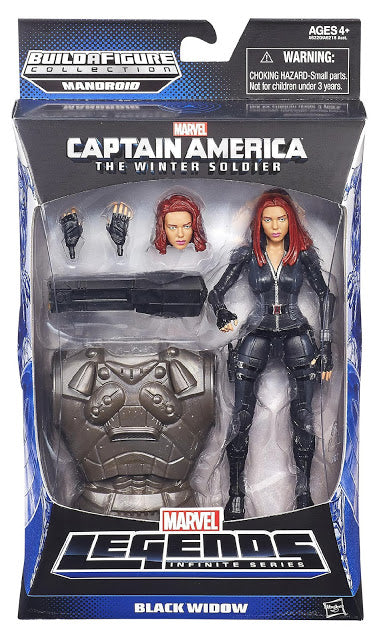 Marvel Legends Captain America 6 Inch Action Figure BAF Mandroid - Black Widow