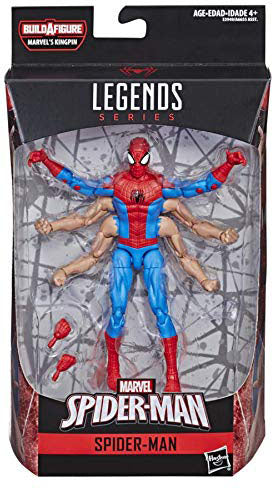 Marvel Legends Spider-Man 6 Inch Action Figure BAF Kingpin - Six Arm Spider-Man