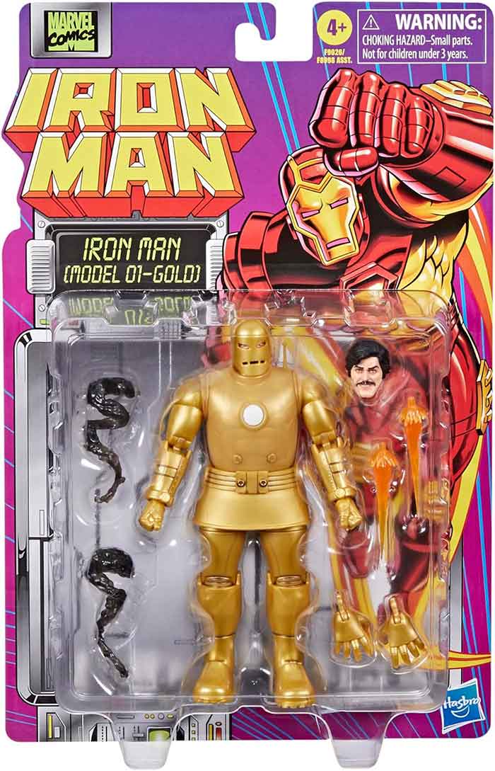 Marvel Legends Retro 6 Inch Action Figure Iron Man Wave 1 - Iron
