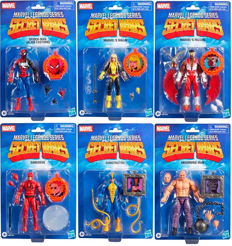 マーベルレジェンド Wave Secret Wars Marvel Legends Retro 6 Inch Action Figure Secret Wars Wave 2 - Set