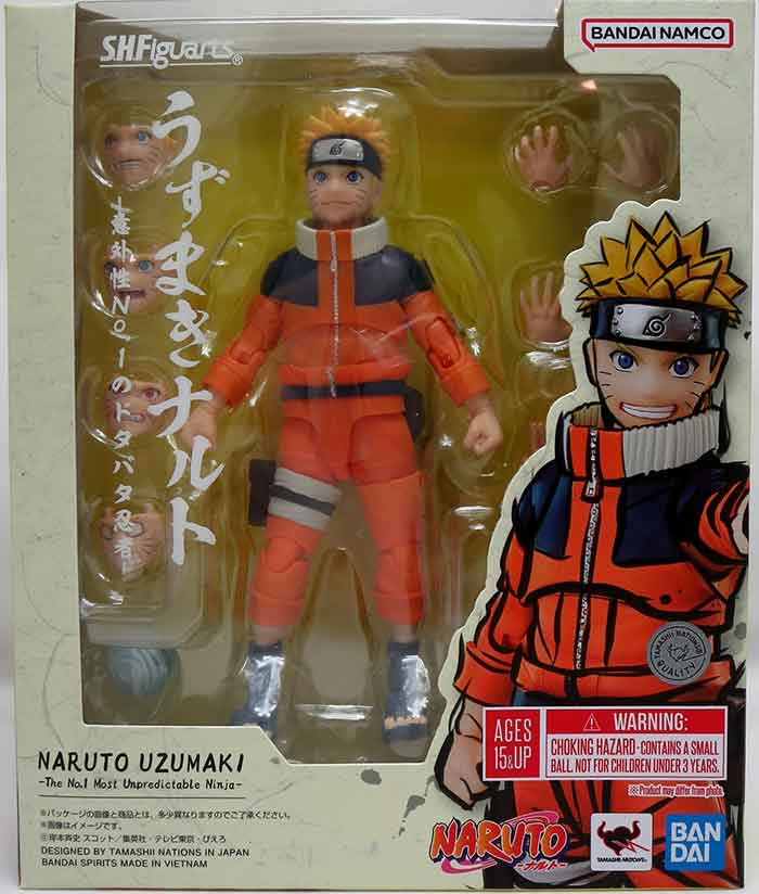 NARUTO　figuno Naruto 6 Inch Action Figure S.H. Figuarts - Naruto Uzumaki The No
