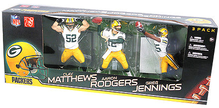 マクファーレンズ全６種McFARLANE NFL 3-Inch Series 1 NFL Football 6 Inch Action Figure 3-Pack Series - Green Bay