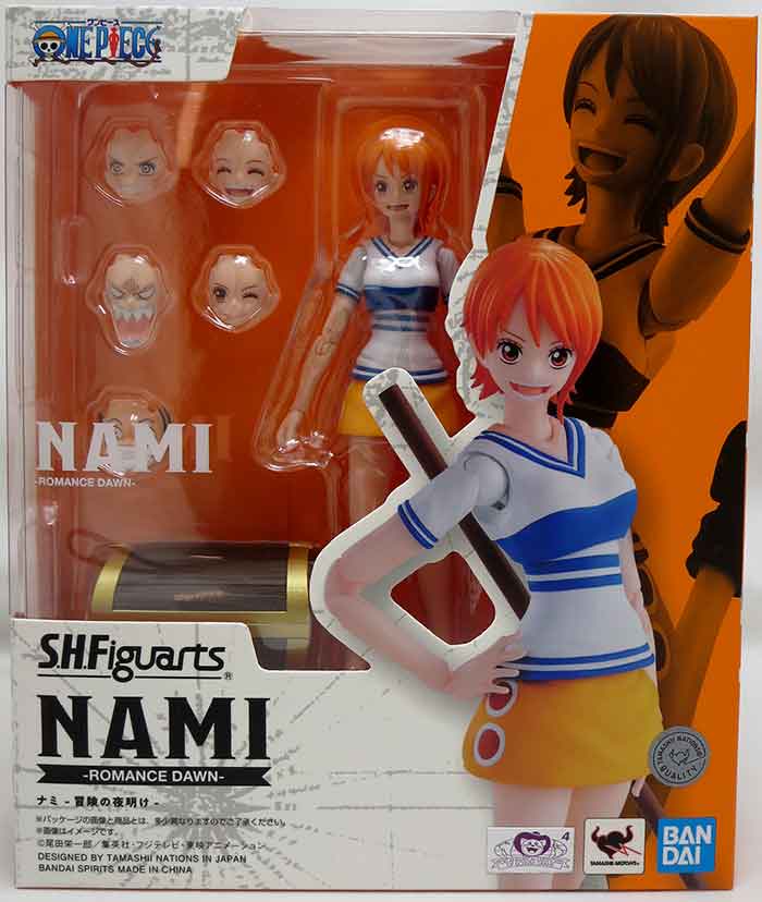 nami One Piece 6 Inch Action Figure S.H. Figuarts - Nami Romance Dawn