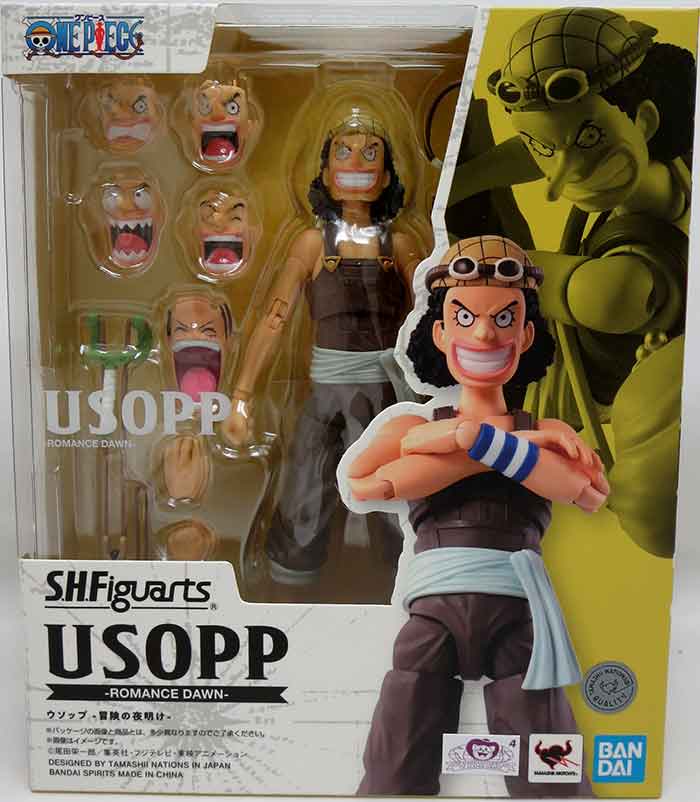 SHFiguarts ウソップ ROMANCE DAWN One Piece 6 Inch Action Figure S.H. Figuarts - Usopp Romance Dawn