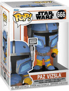 Pop Star Wars The Mandalorian 3.75 Inch Action Figure - Paz Vizsla #666