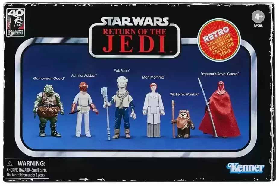 Star Wars レトロコレクション 3.75インチ 6体セット Star Wars Retro Collection 3.75 Inch Action Figure Box Set - Rotj