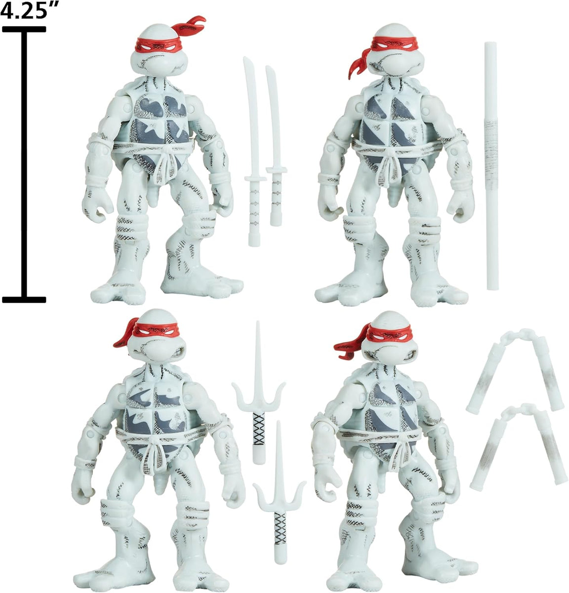 Teenage Mutant Ninja Turtles 4 Inch Action Figure 4-Pack Box Set
