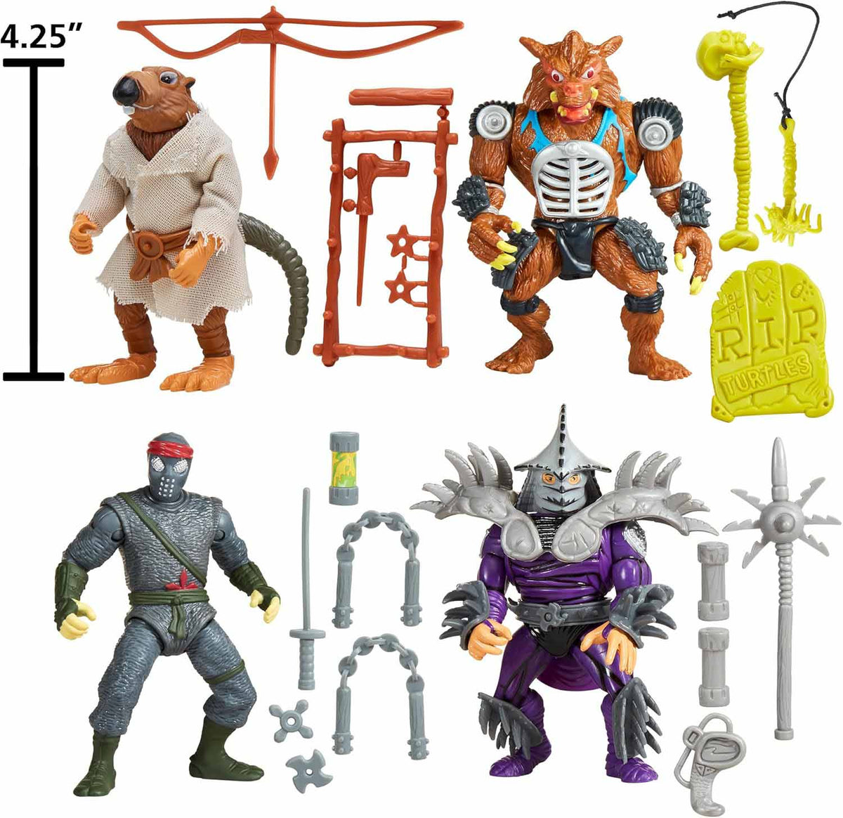 Teenage Mutant Ninja Turtles 4 Inch Action Figure Classic Movie