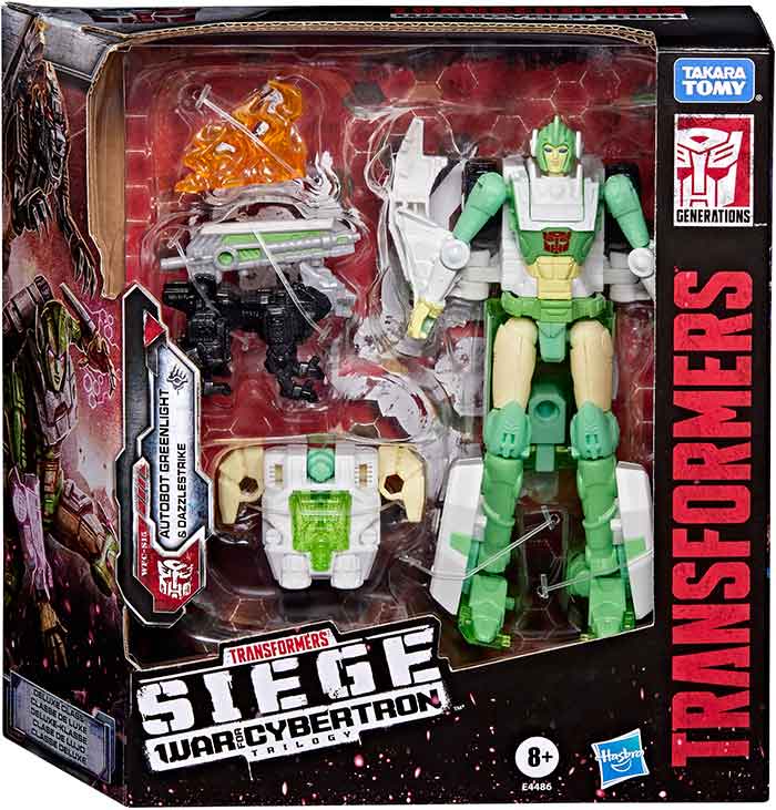 トランスフォーマー　グリーンライト & ダズルストライク Transformers War For Cybertron Siege 6 Inch Action Figure Deluxe
