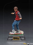 Back to the Future Art Scale 1:10 Line 9 Inch Statue Figure - Marty McFly on Hoverboard Iron Studios 908763