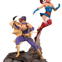 DC Bombshells 15 Inch Statue Figure Celebration Series - Batgirl & Supergirl
