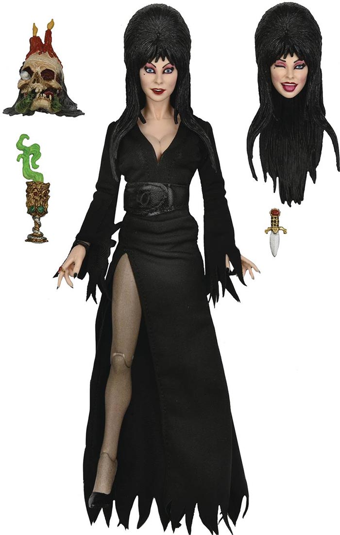 Elvira Mistress Of The Dark 8 Inch Action Figure Clothed Series