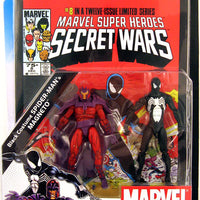 Marvel Universe Secret Wars Action Figure Comic 2-Pack Series - Magneto and Black Costume Spider-Man
