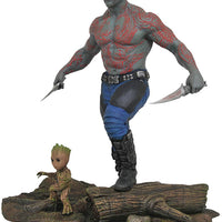 Marvel Gallery 10 Inch Statue Figure Guardians Of The Galaxy Vol 2 - Drax & Baby Groot