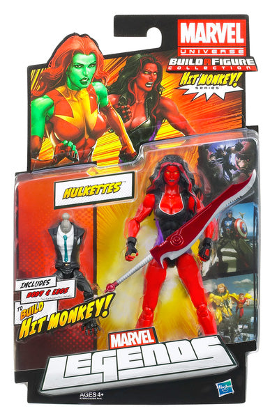 Marvel Legends 6 Inch Action Figure Hit Monkey Series - Red-She-Hulk