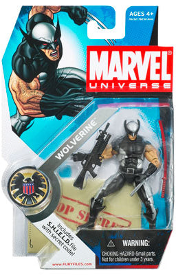Marvel Universe Action Figure (2009 Wave 1): Black & Silver X-Force Wolverine #6