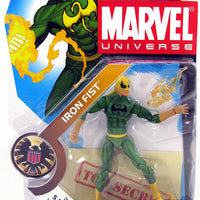 Marvel Universe Action Figure (2009 Wave 2): Iron Fist Green Costume  Black Crest #17