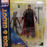 Marvel Select 7 Inch Action Figure Avengers Infinity War - Thor with Groot