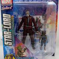 Marvel Select 8 Inch Action Figure Guardians Of The Galaxy - Star-Lord & Rocket Raccoon