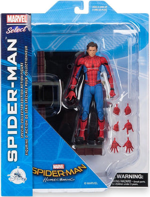 Marvel Select 7 Inch Action Figure Spider-Man Homecoming - Unmasked Spider-Man Exclusive