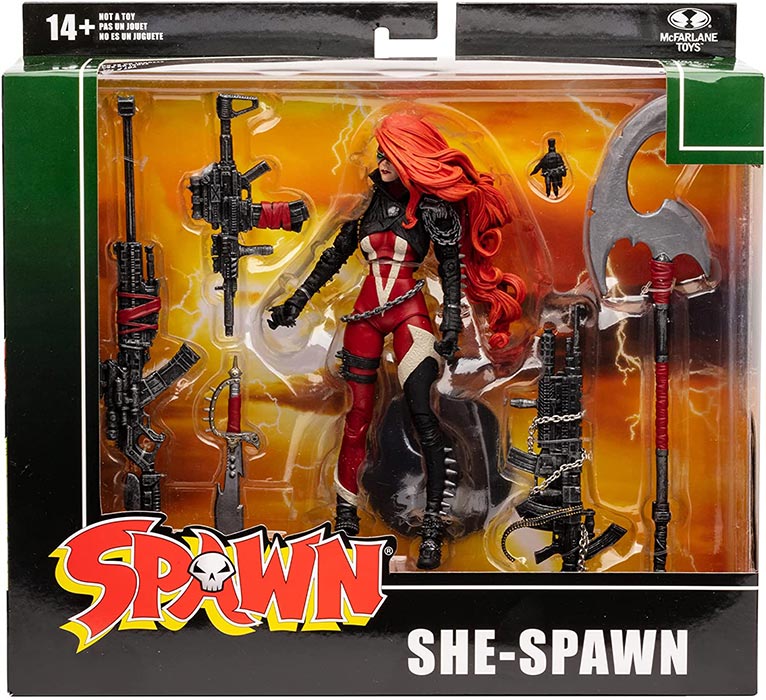 Spawn 7 Inch Action Figure Wave 2 Deluxe - She-Spawn| Cmdstore.ca