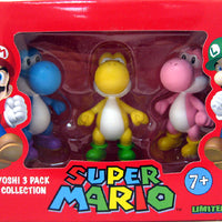 Super Mario 2 Inch Mini Figure Limited Edition - Yoshi Mini 3-Pack