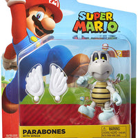 Super Mario 4 Inch Action Figure World Of Nintendo Wave 14 - Parabones with Wings