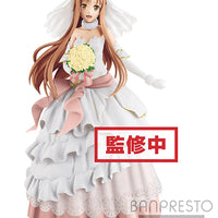 Sword Art Online Code Register 9 Inch Action Figure EXQ Series - Asuna Wedding (Shelf Wear Packaging)