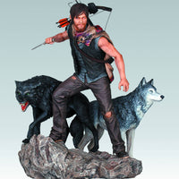 The Walking Dead 10 Inch Statue Figure 1/8 Scale TV Series - Daryl And The Wolves (Shelf Wear Packaging)