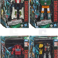 Transformers Earthrise War For Cybertron 6 Inch Deluxe Class - Set of 4 (Hoist - Cliffjumper - Wheeljack - Ironworks)