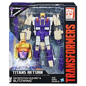 Transformers Generations Titans Return 8 Inch Action Figure Voyager Class - Blitzwing