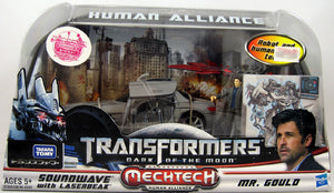Transformers Dark Of The Moon 6 Inch Action Figure Human Alliance Series - Soundwave with Laserbeak & Mr. Gould