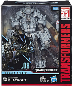 Transformers Movie Studio Series 10 Inch Action Figure Leader Class - Blackout #08 (Non Mint Packaging)