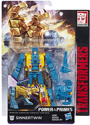 Transformers Power Of The Primes 6 Inch Action Figure Deluxe Class - Sinnertwin (Slight Shelf Wear Packaging)