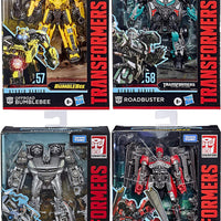 Transformers Studio Series 6 Inch Figure Deluxe Class - Set of 4 (Offroad Bumblebee - Roadbuster - Shatter - Soundwave)