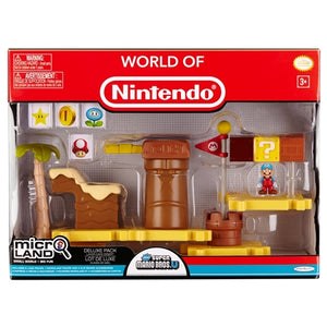 World Of Nintendo Super Mario Bros. U 2 Inch Playset Micro Land Deluxe Pack - Layer Cake Desert with Ice Mario