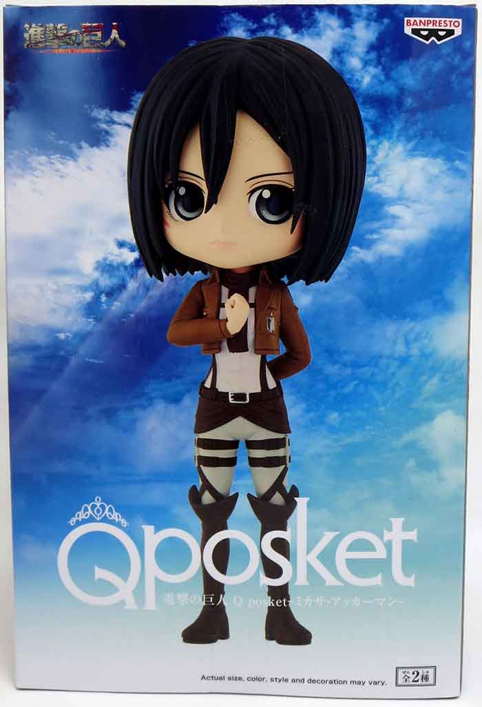 Attack On Titan 5 Inch Static Figure Q-Posket - Mikasa Ackerman Ver A