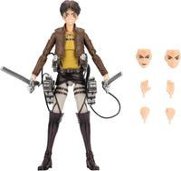 Attack On Titan 6 Inch Action Figure Total Anime - Eren Jaeger #01