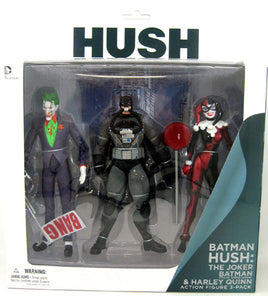 Batman: Hush 6 Inch Action Figure Box Set Series - Hush 3-pack (Joker - Harley Quinn - Batman) (Shelf Wear Packaging)