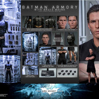 Batman The Dark Knight Rises 12 Inch Action Figure 1/12 Scale - Batman Armory With Bruce Wayne Hot Toys 911374